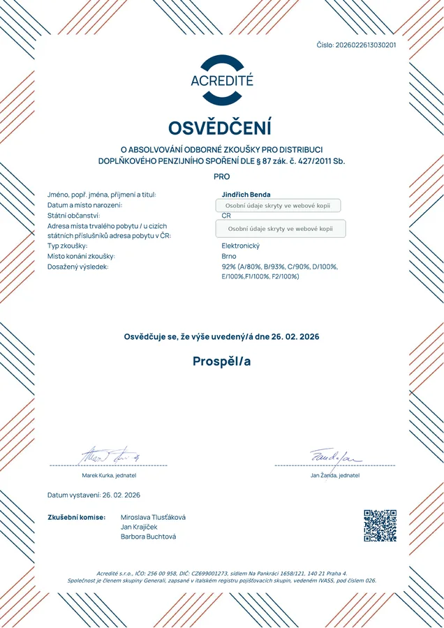 Náhled — Doplňkové penzijní spoření