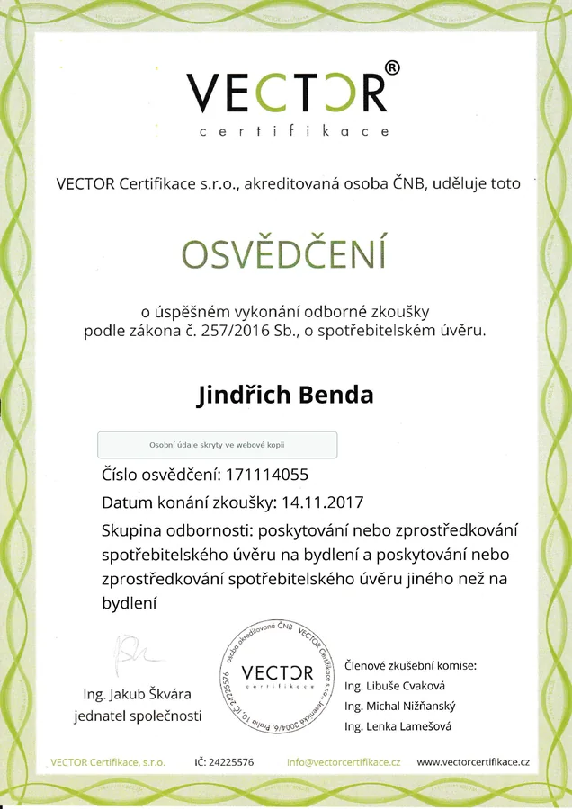 Náhled — Spotřebitelský úvěr